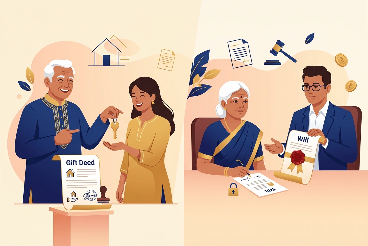 Gift Deed vs Will India